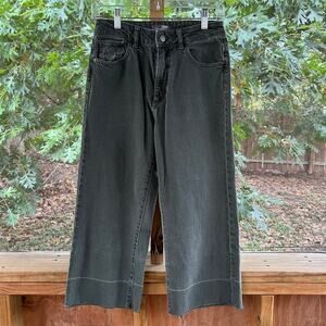 DL 1961 Hepburn Cropped High Rise Wide Leg Jeans Amalfi Size 26